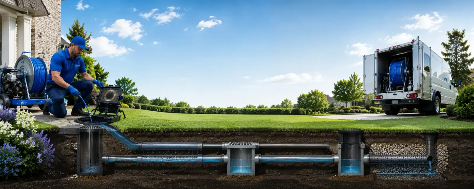 Outdoor drain cleaning information for Larchwood, IA